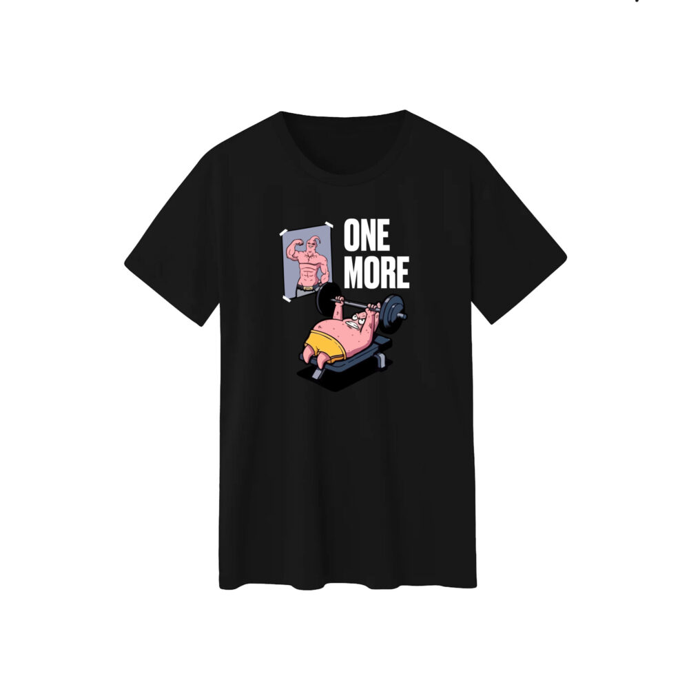 Unisex T-Shirt 100% Cotton – One More Rep Gym Motivation Tee | Funny Fitness & Workout Shirt